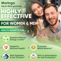 Graphic of 13-in-1 superfood ingredients including moringa, turmeric and ashwagha