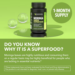 Antioxidant-rich moringa capsules