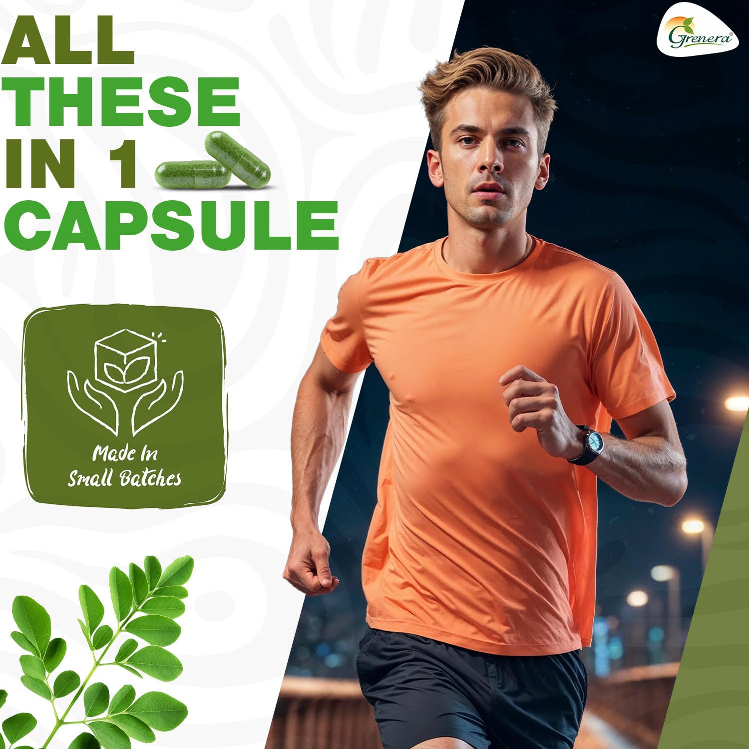 Natural antioxidant support provided by moringa capsules