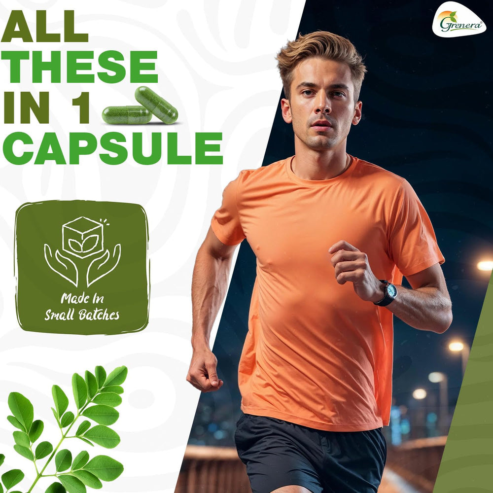 Natural antioxidant support provided by moringa capsules