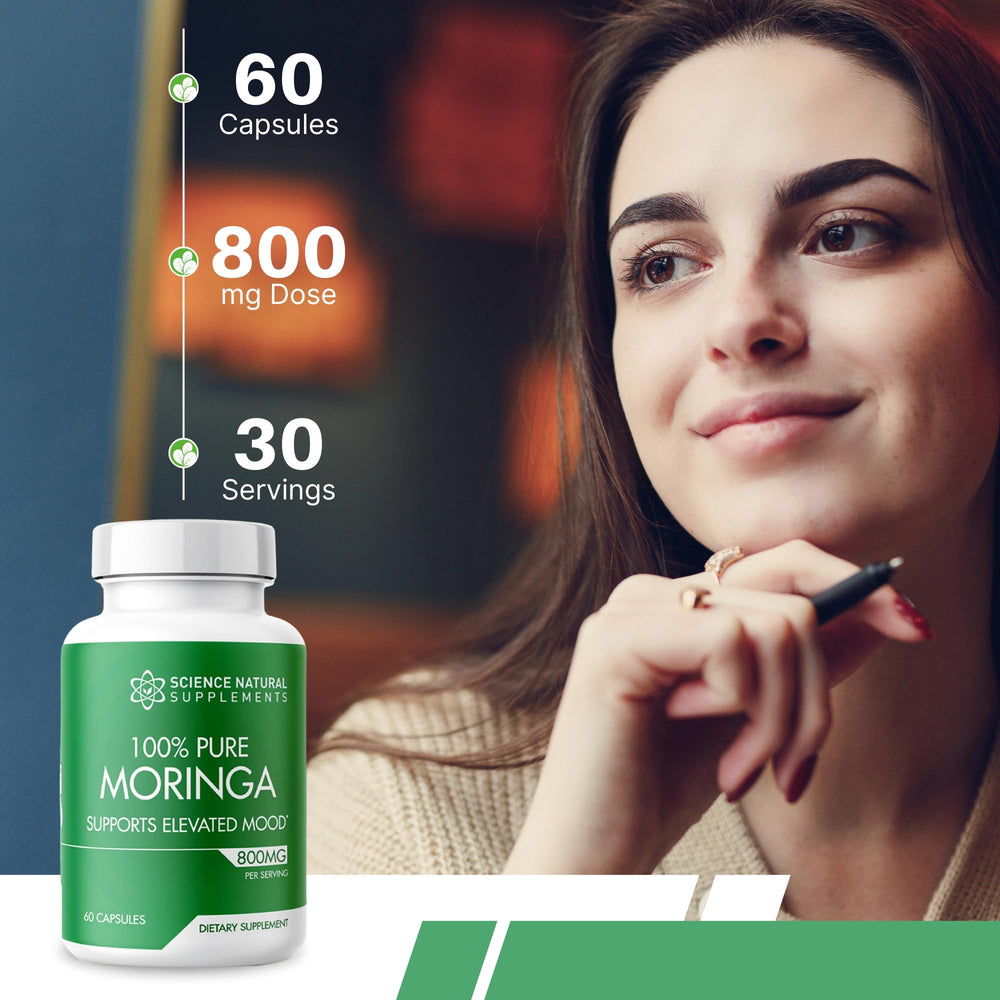 Brain health concept with Moringa imagery