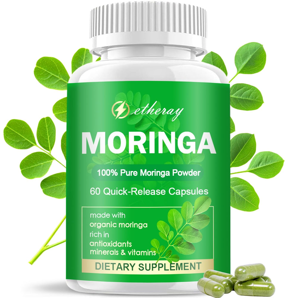 Moringa Capsules bottle with label