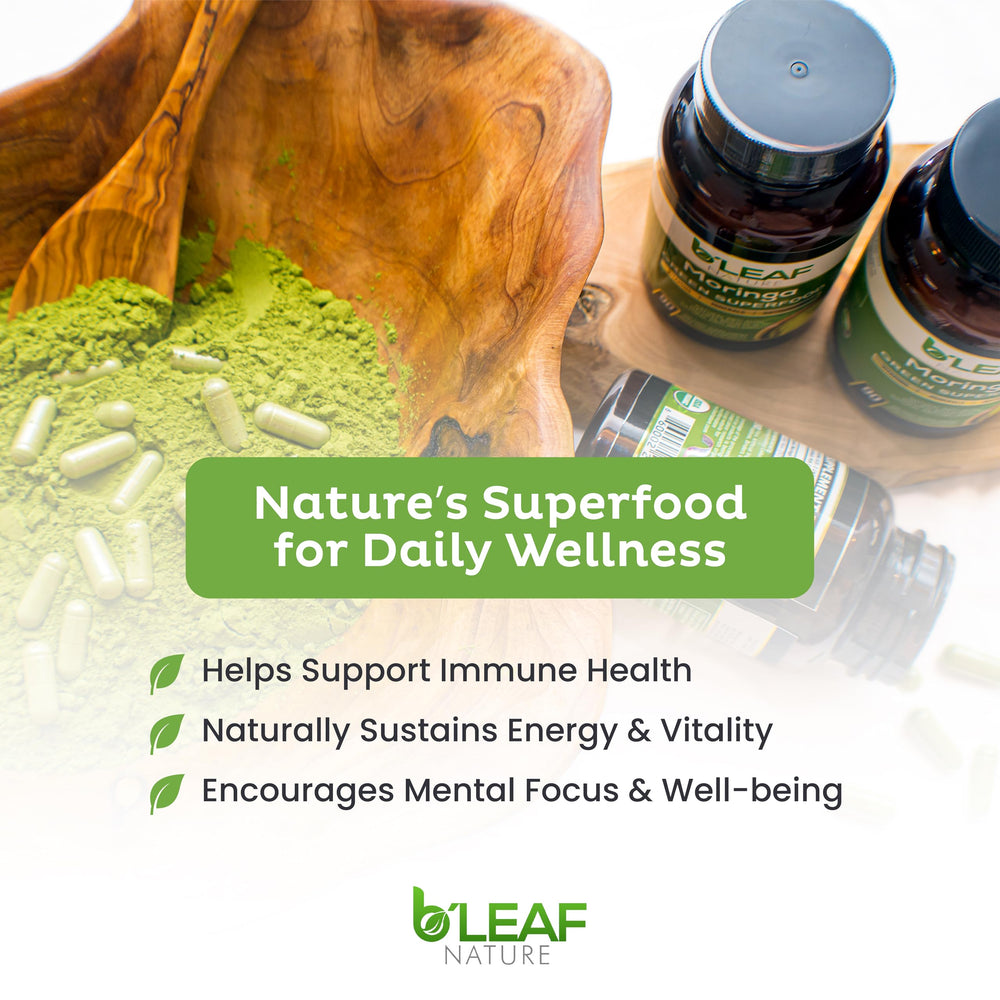 Moringa capsules for daily energy