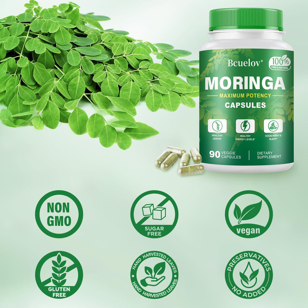 Third-party lab tested moringa capsules