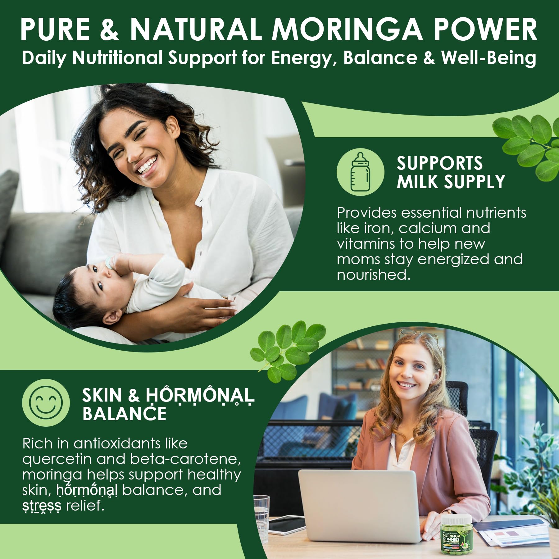 Gummies promoting energy, immunity and skin support