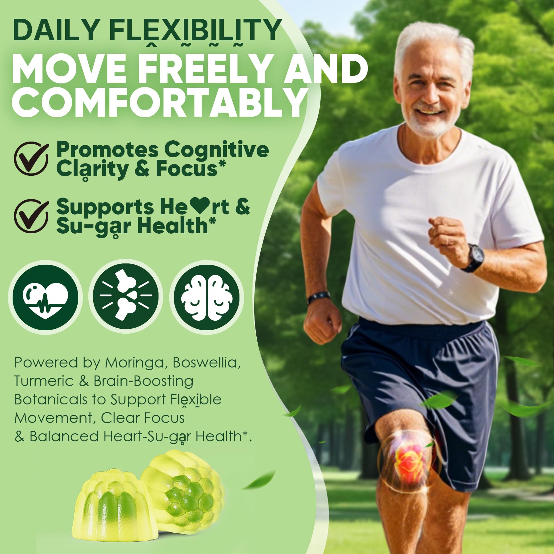 Vitamin D3 and B12 labels on gummy bottle