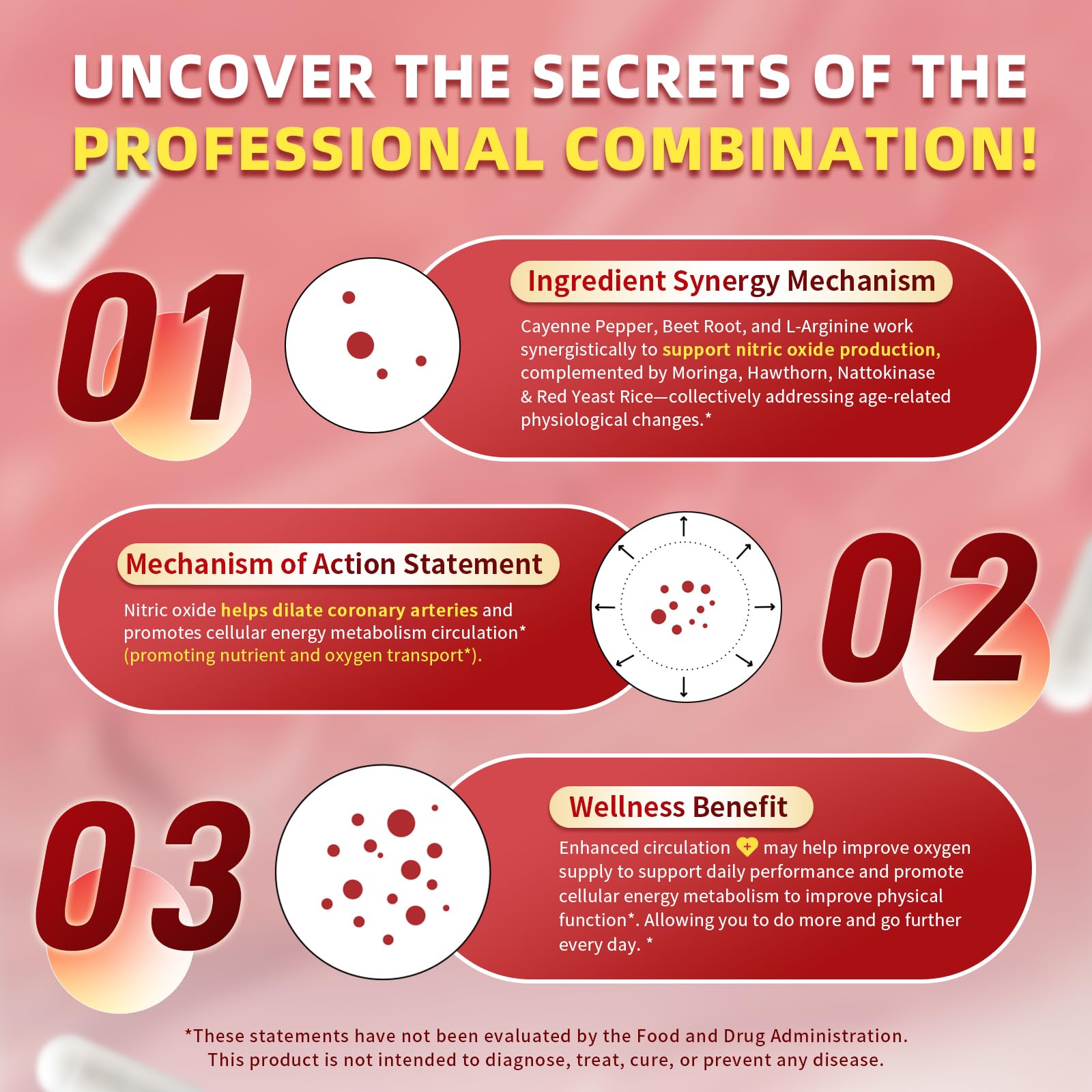 Moringa, Hawthorn, and Nattokinase ingredients