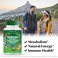 Moringa leaf powder capsules