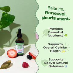 Product packaging showing vegan and gluten-free indicators