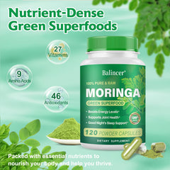 Moringa Oleifera capsules ingredients label