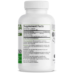 Moringa oleifera leaf extract 50:1 used in capsules (100 mg per capsule)