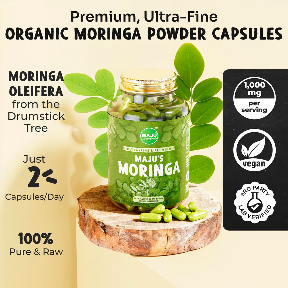 Organic Moringa oleifera leaf powder