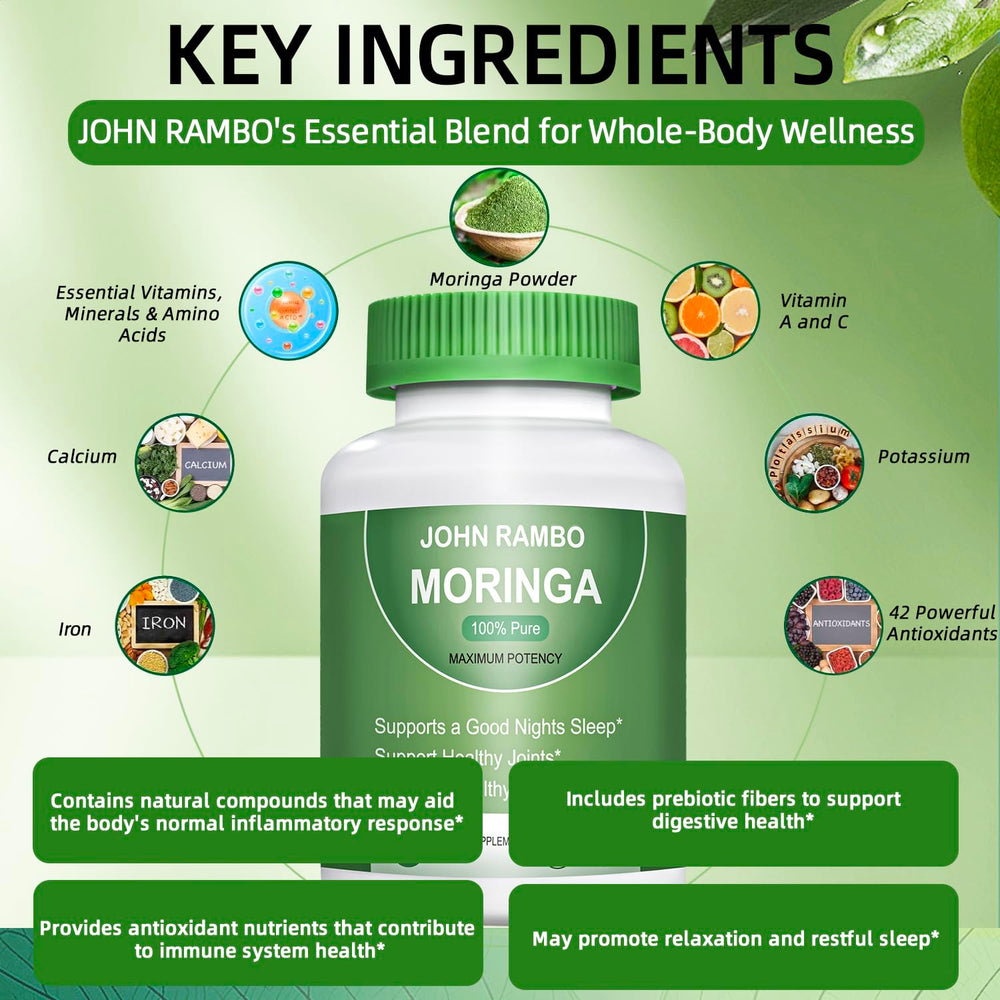 Bottle label highlighting non-GMO, vegan, gluten-free information