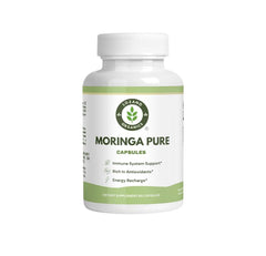 Bottle of Lozano Organics Moringa Powder Capsules 800mg