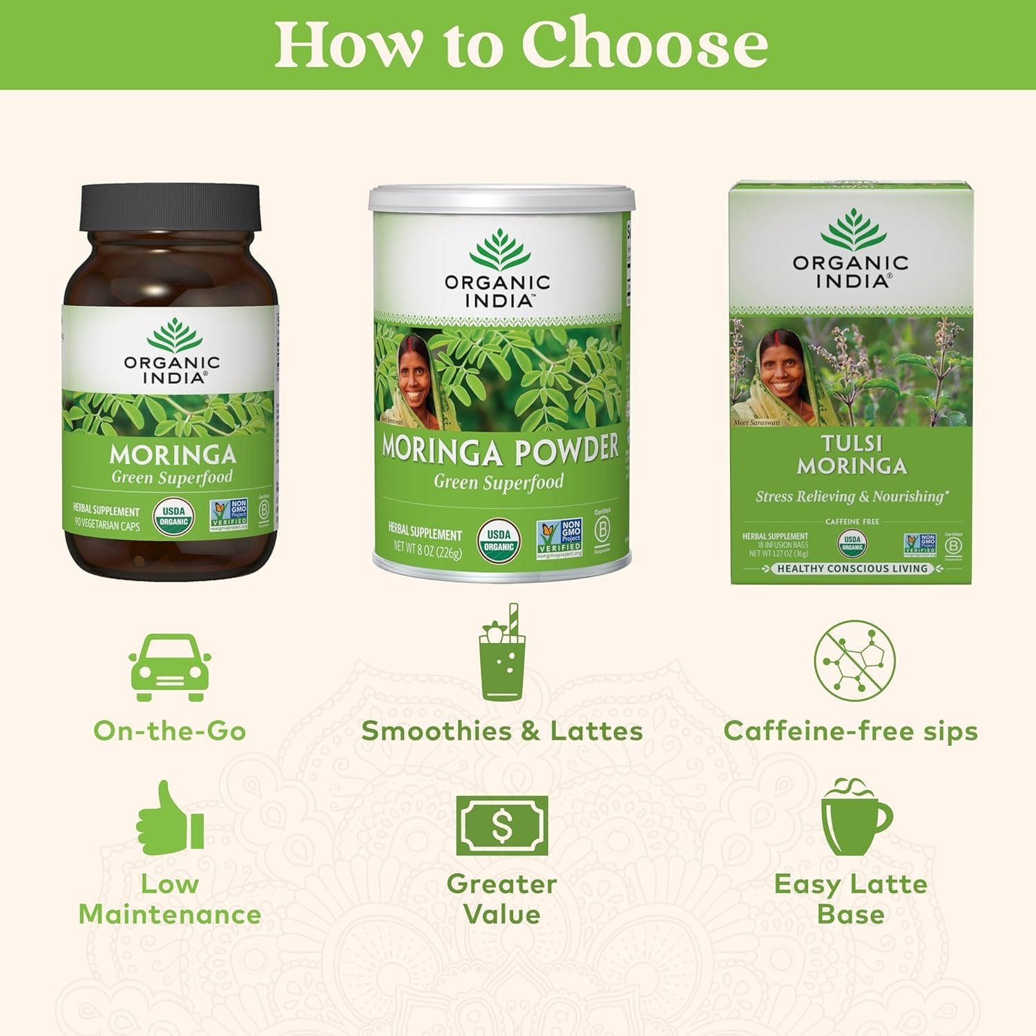 Close-up of moringa powder highlighting immune support benefits