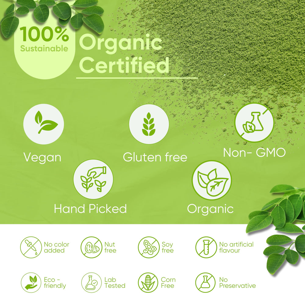 Moringa powder in a smoothie