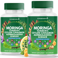 Moringa supplement with Turmeric, Ginger, Boswellia and Saffron