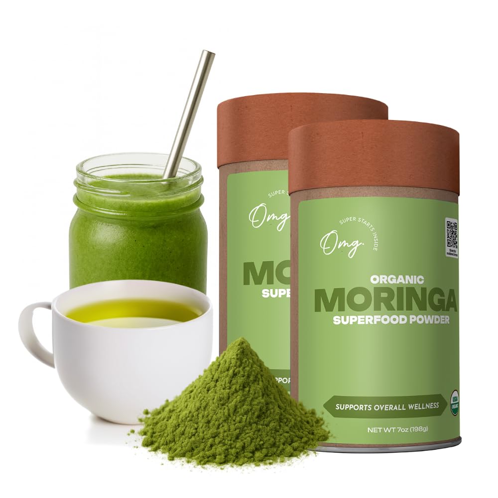 OMG! Organic Moringa Powder bottle front view