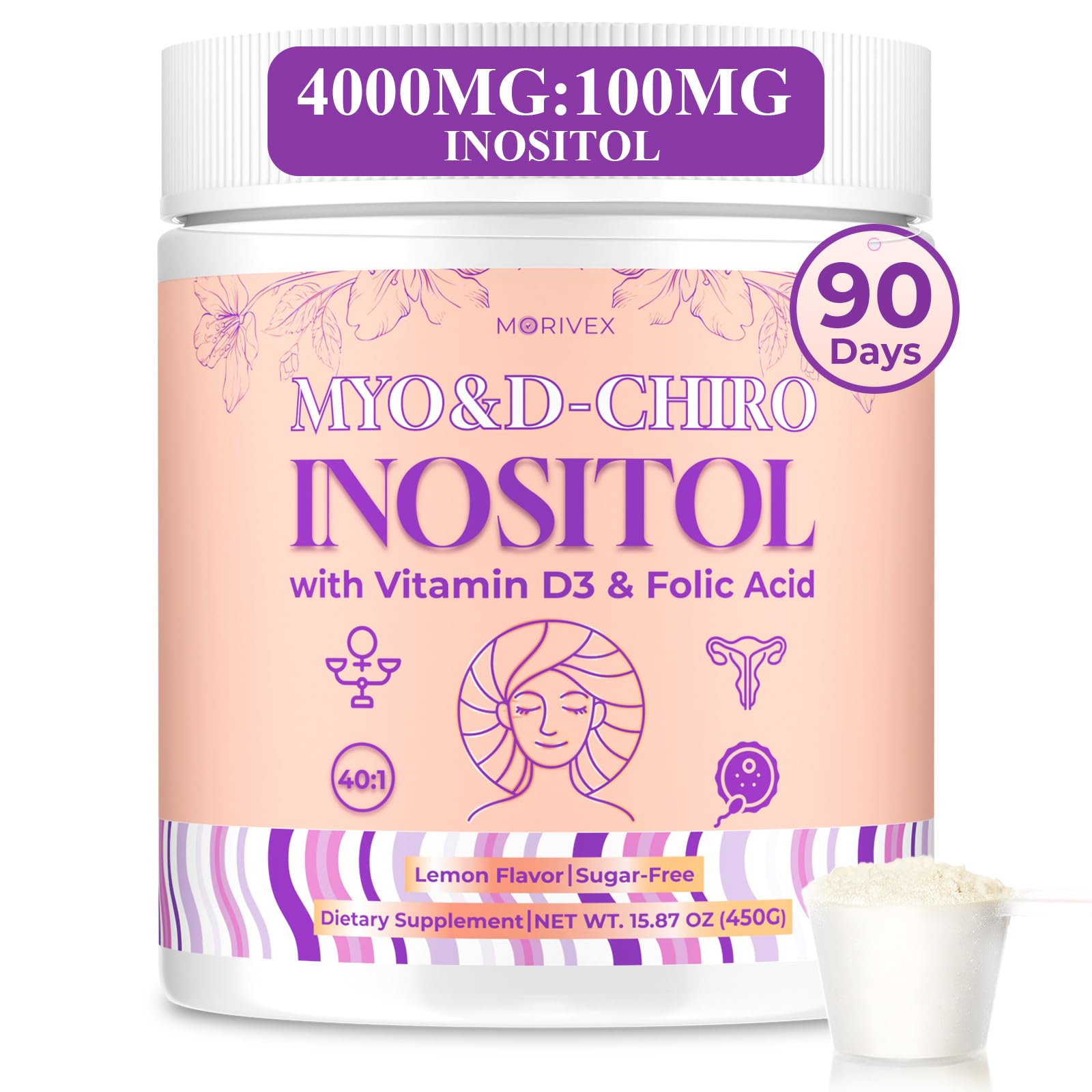 Morivex front packaging showing product name and 90-day supply benefit