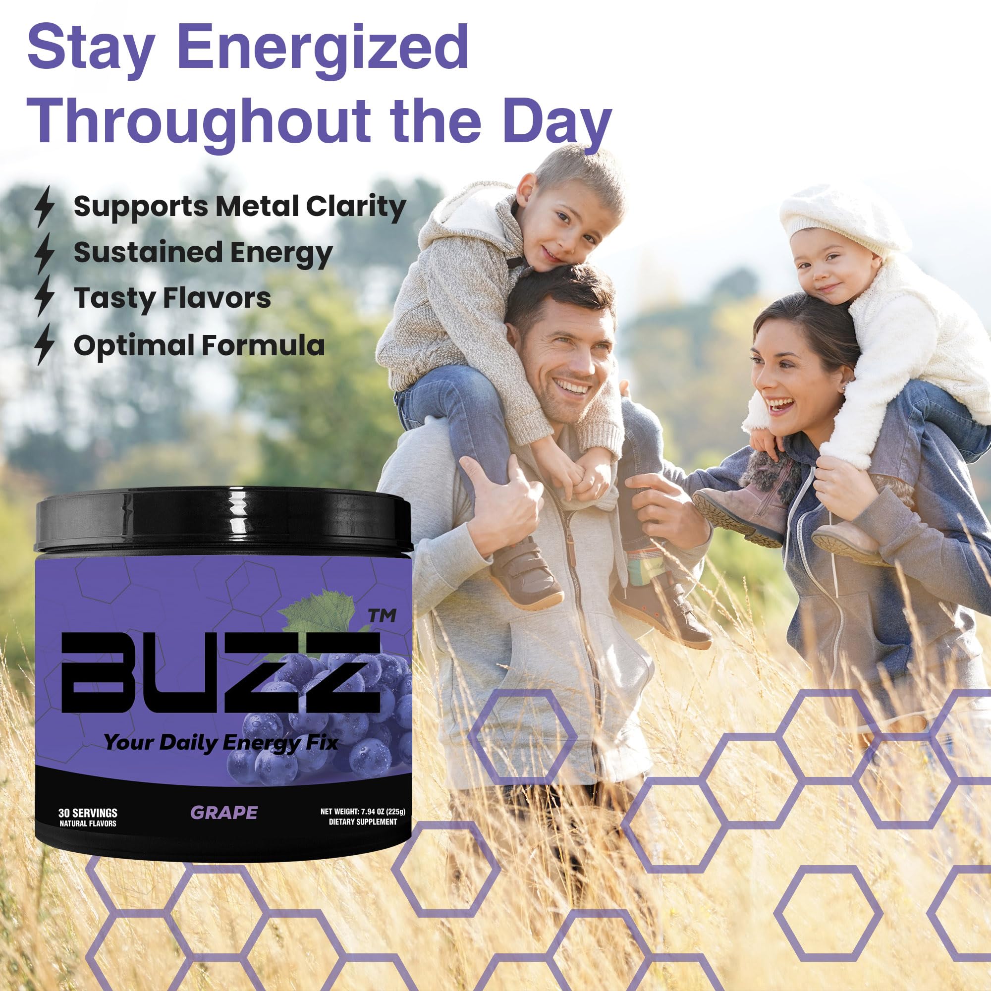 Morning Buzz Energy Powder gym bag scene conveys pre-workout energy for workouts
