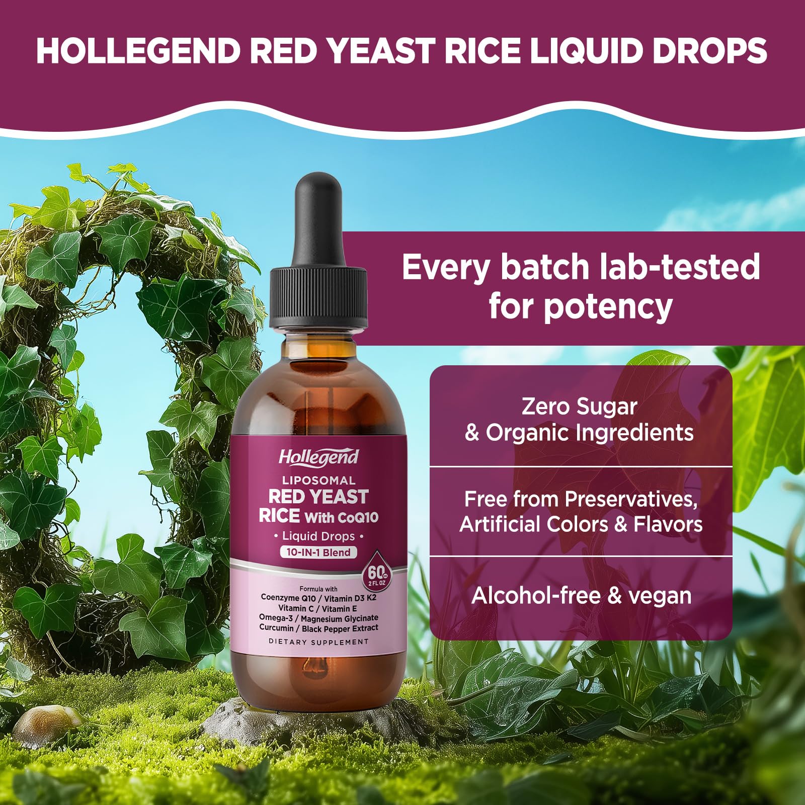 Liquid drops being mixed into morning juice