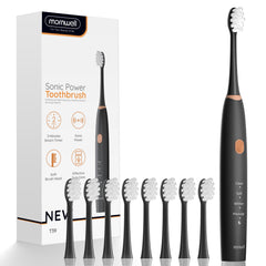 Mornwell sonic toothbrush with 76,000 vibrations per minute for deep cleaning