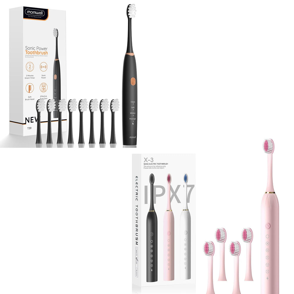 Front view of Mornwell Sonic Electric Toothbrush