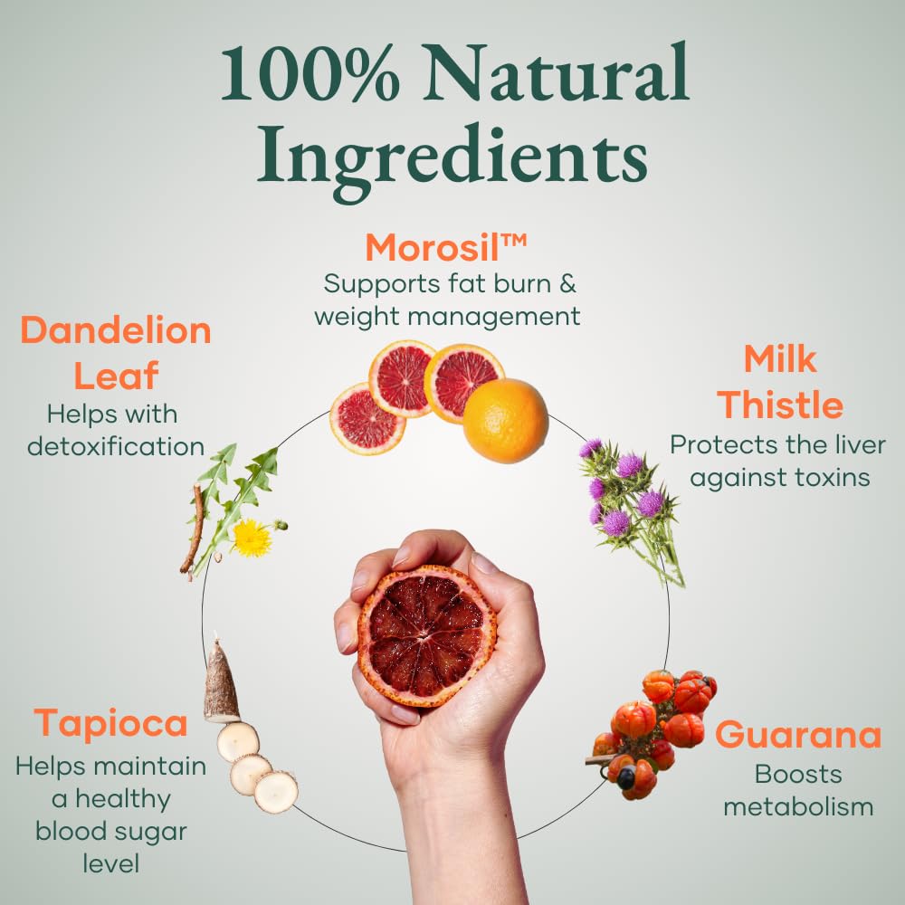 Morosil blood orange extract ingredient for bloating relief