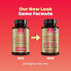 Morosil bottle with 60 veggie capsules