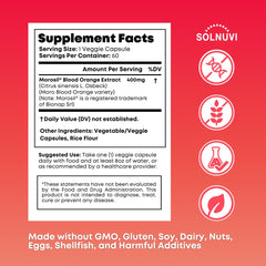 Close-up of Morosil veggie capsules