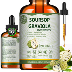 Mosslly 7-in-1 Organic Soursop Bitters Liquid Drops bottle front