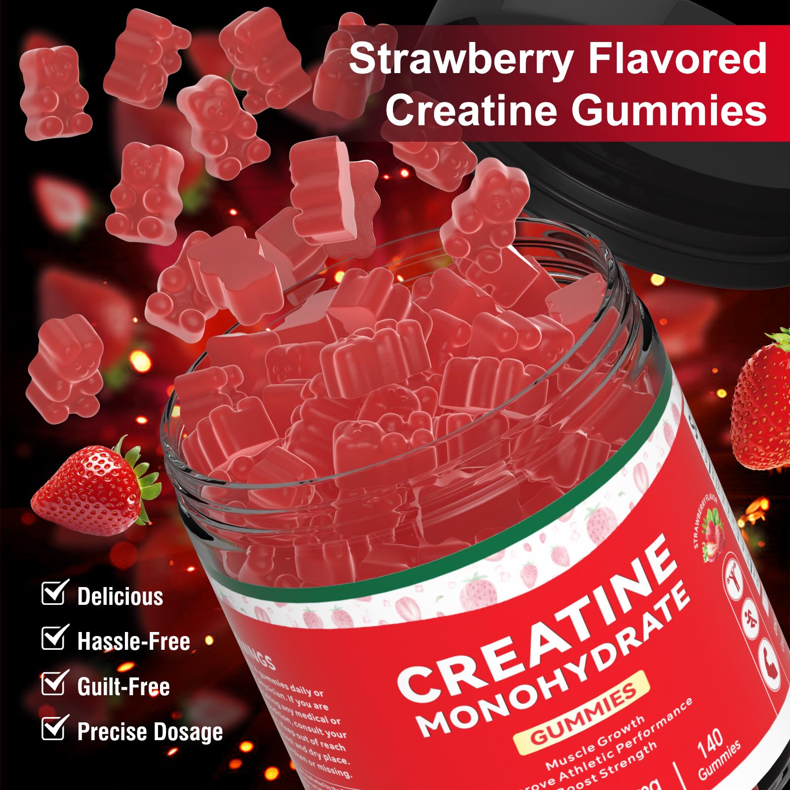 Gummy with 5 g Creatine Monohydrate per piece