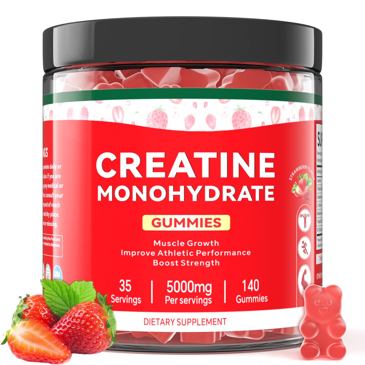 Hero image of Mosslly Creatine Monohydrate Gummies bottle and box