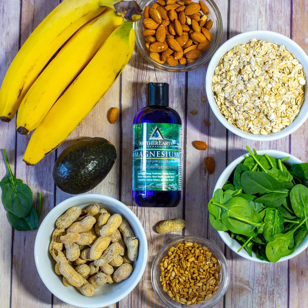 Illustration of magnesium ions absorption