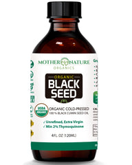 Mother Nature Black Seed Oil 4oz bottle with label