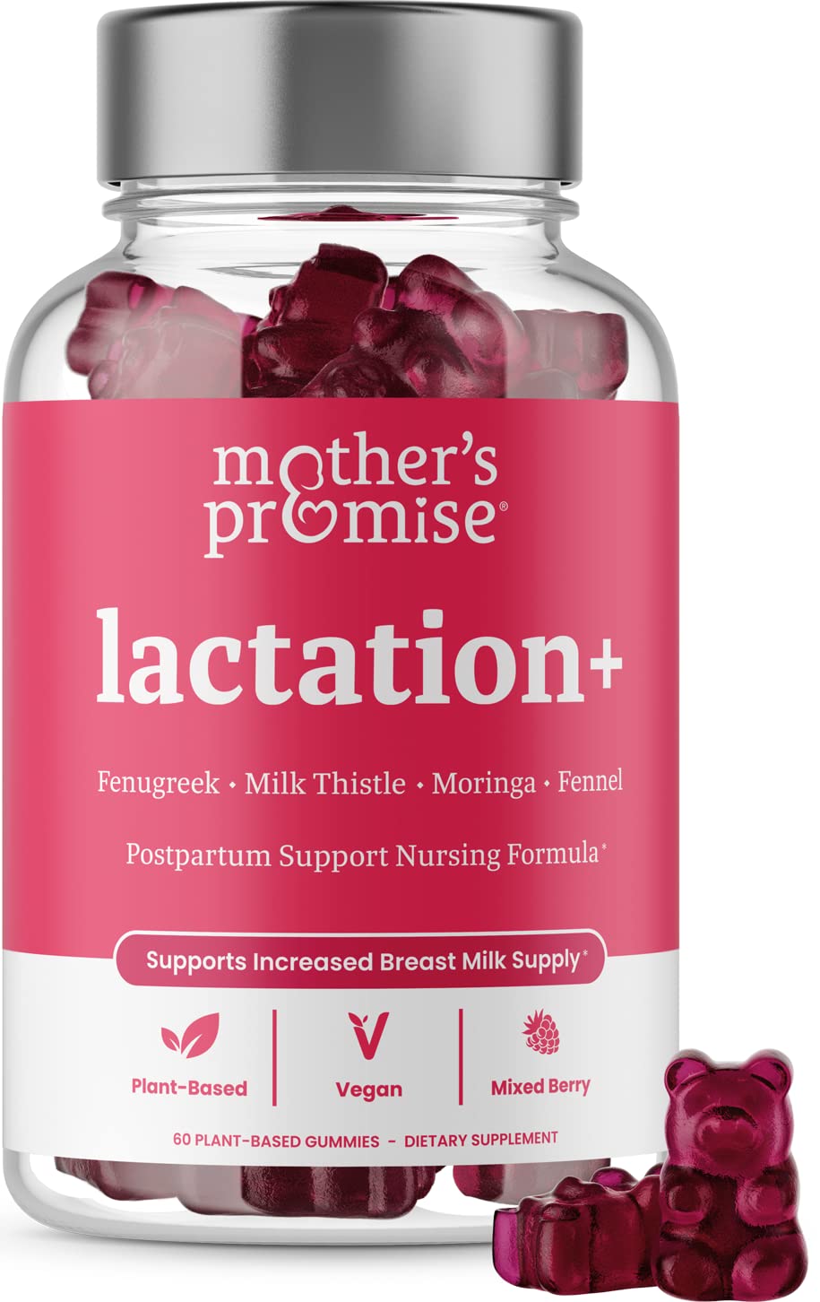 Mother's Promise Lactation Gummies bottle front view