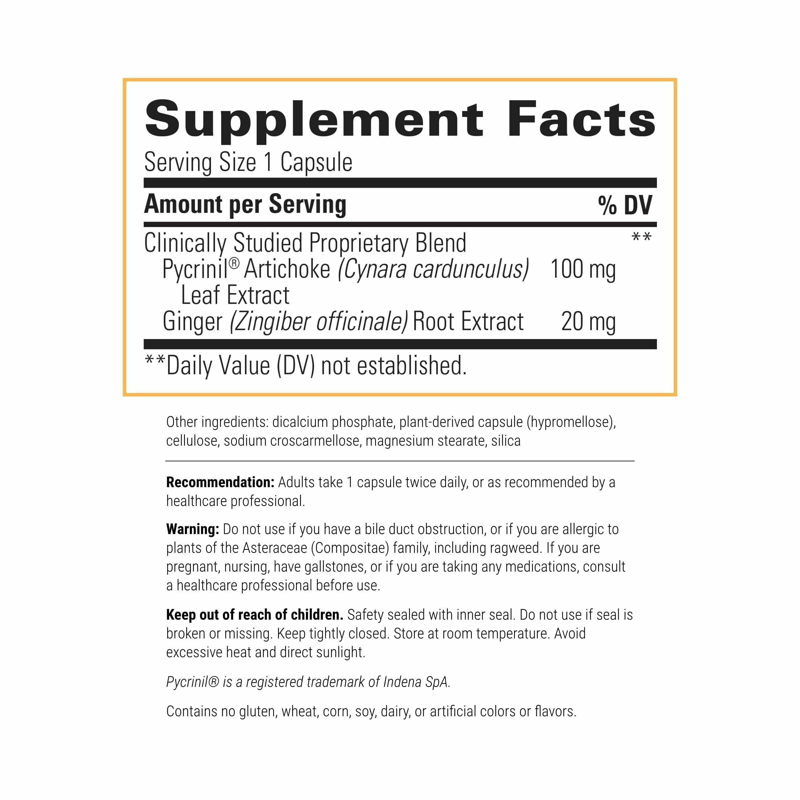 Product label highlighting gluten-free and dairy-free claims