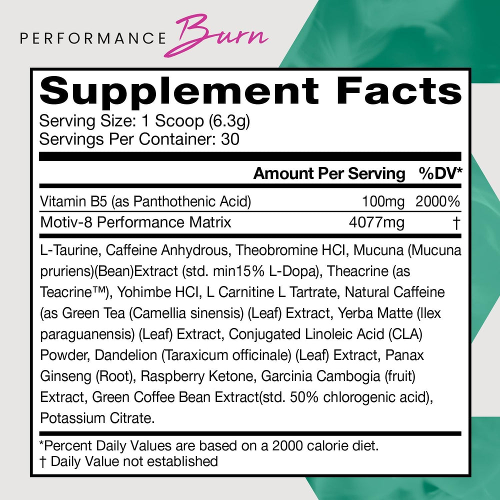 Motiv-8 Pre-Workout mixed berries flavor in a glass during a workout session for endurance.