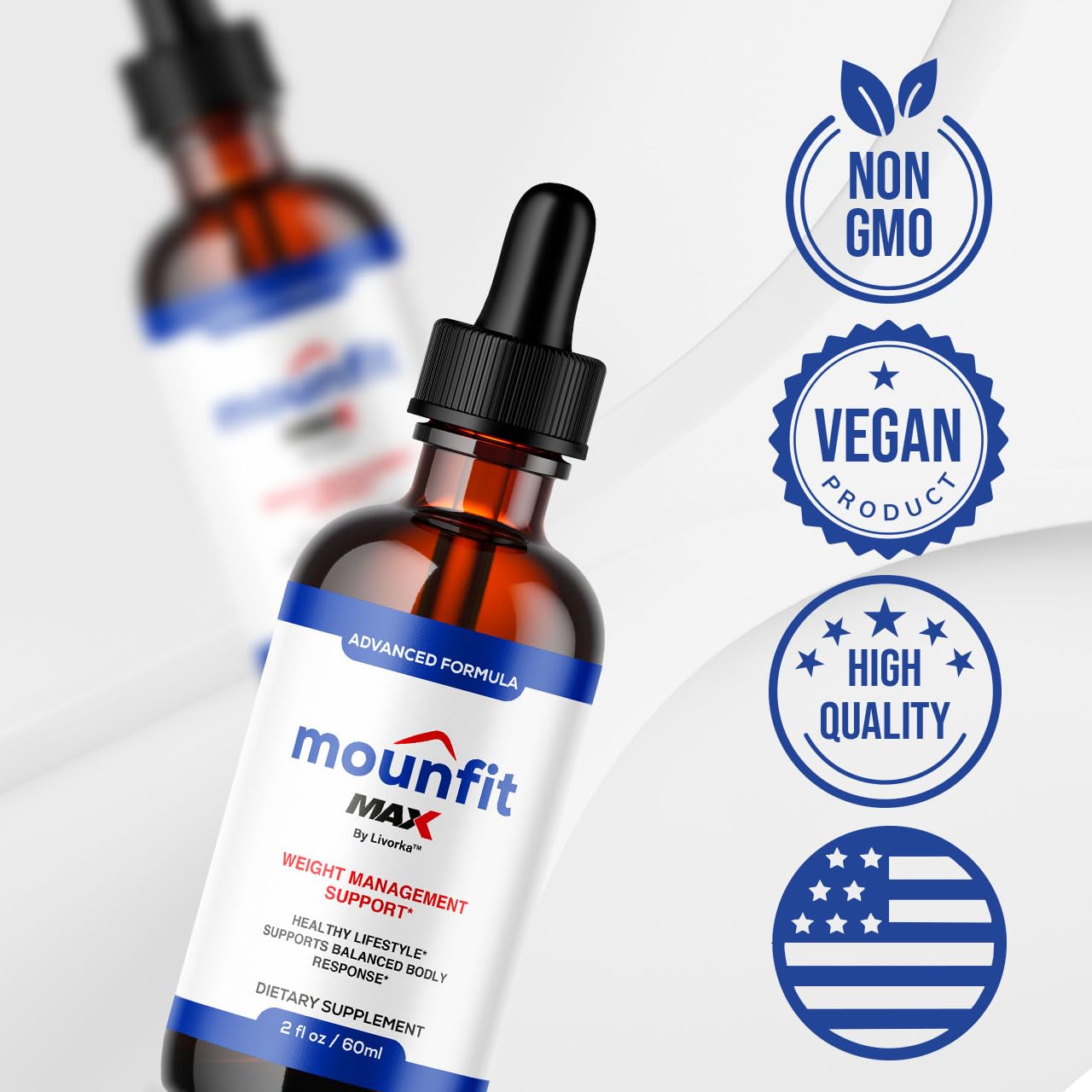 Close-up of natural ingredients used in Mounfit Drops Max