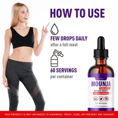 Mounja Pure Drops packaging and label