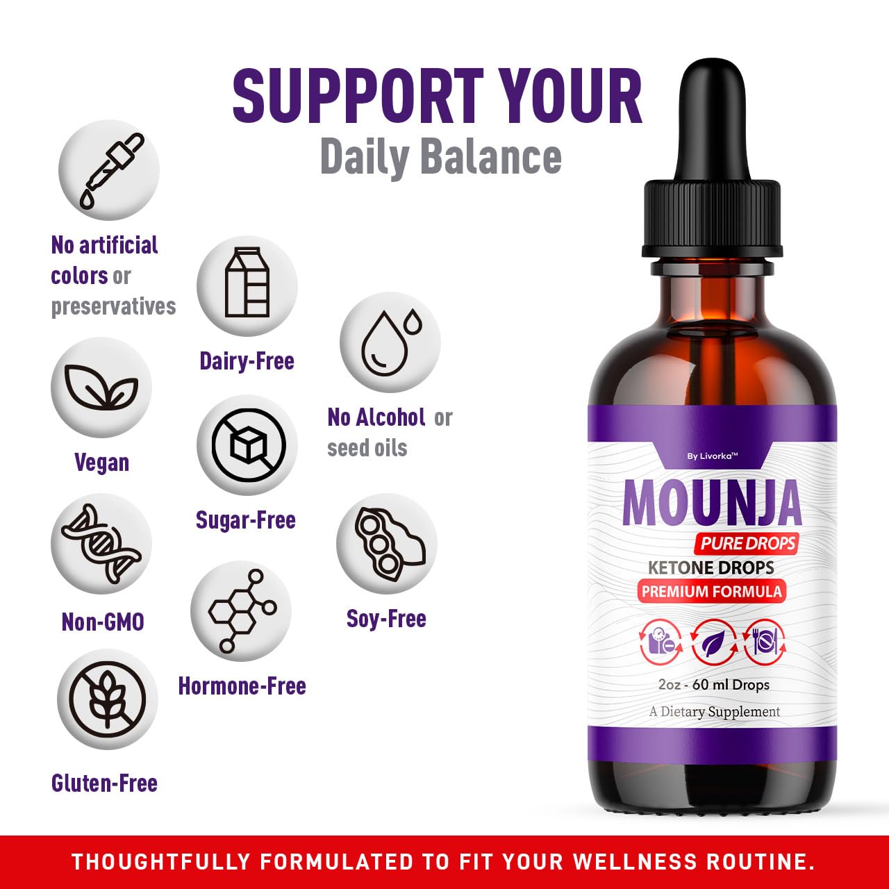 Setup with bottles for usage