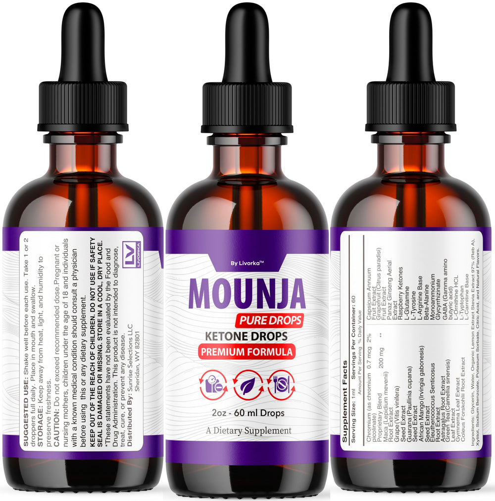 Wellness lifestyle scene featuring Mounja Pure Drops