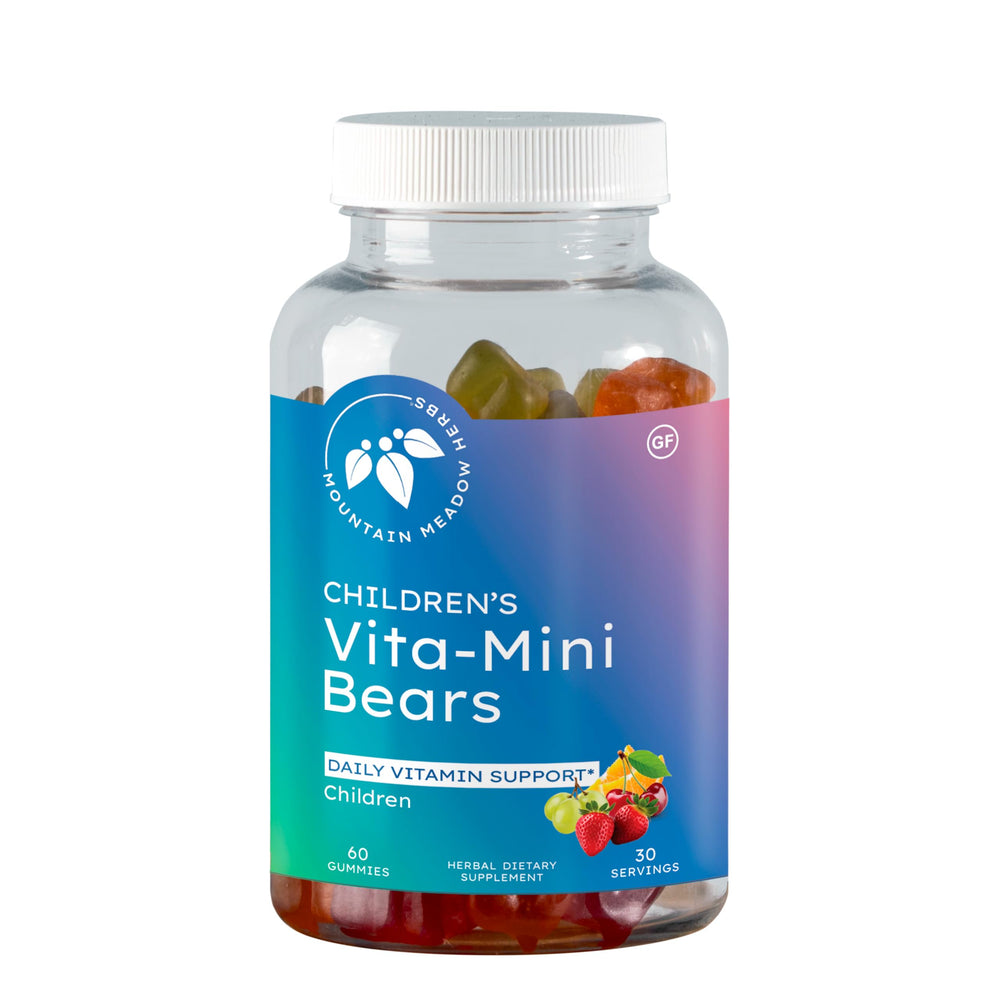 Mountain Meadow Herbs Vita-Mini Bears 60 count children vitamin gummies package
