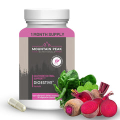 Mountain Peak Nutritionals Digestive Enzymes & Probiotics bottle label