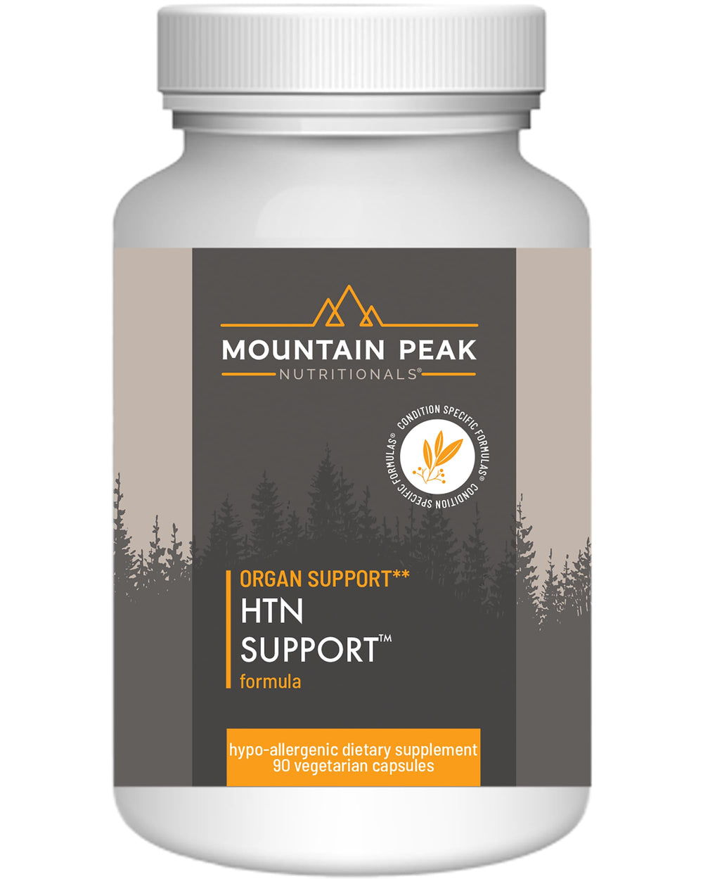 Mountain Peak HTN Blood Pressure Support bottle with 90 capsules