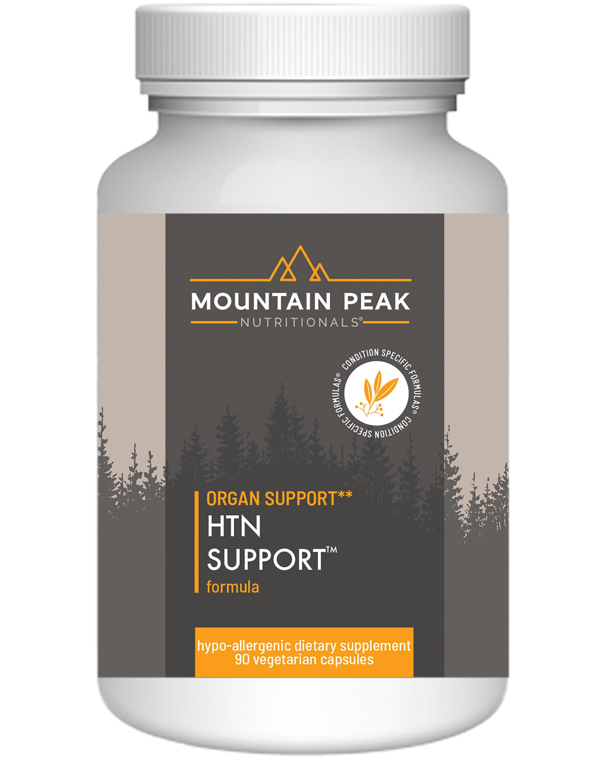Mountain Peak HTN Blood Pressure Support bottle with 90 capsules