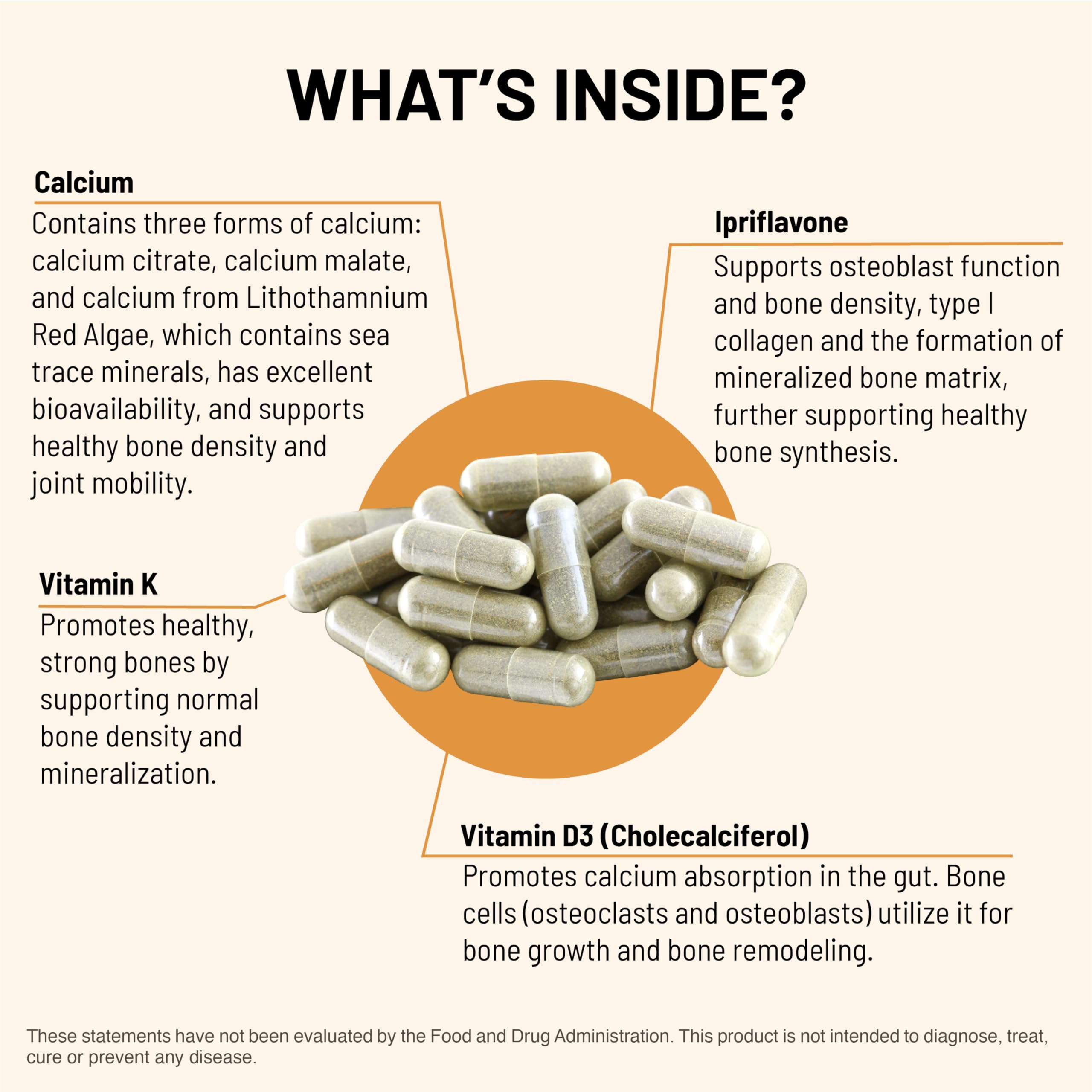 Vitamin D3 and Vitamin K2 icons representing nutrients