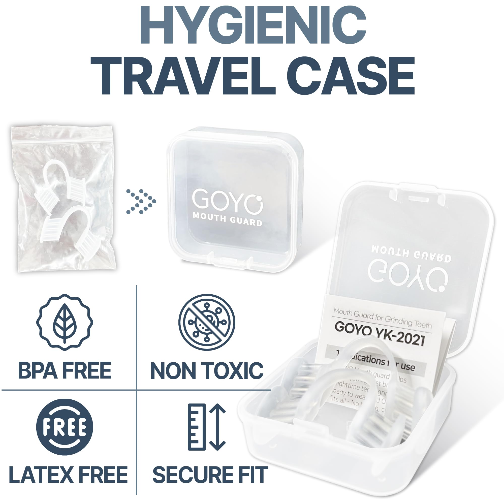 Hygienic travel case for mouth guards