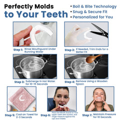 Two sizes of mouth guards for adult and teen fit