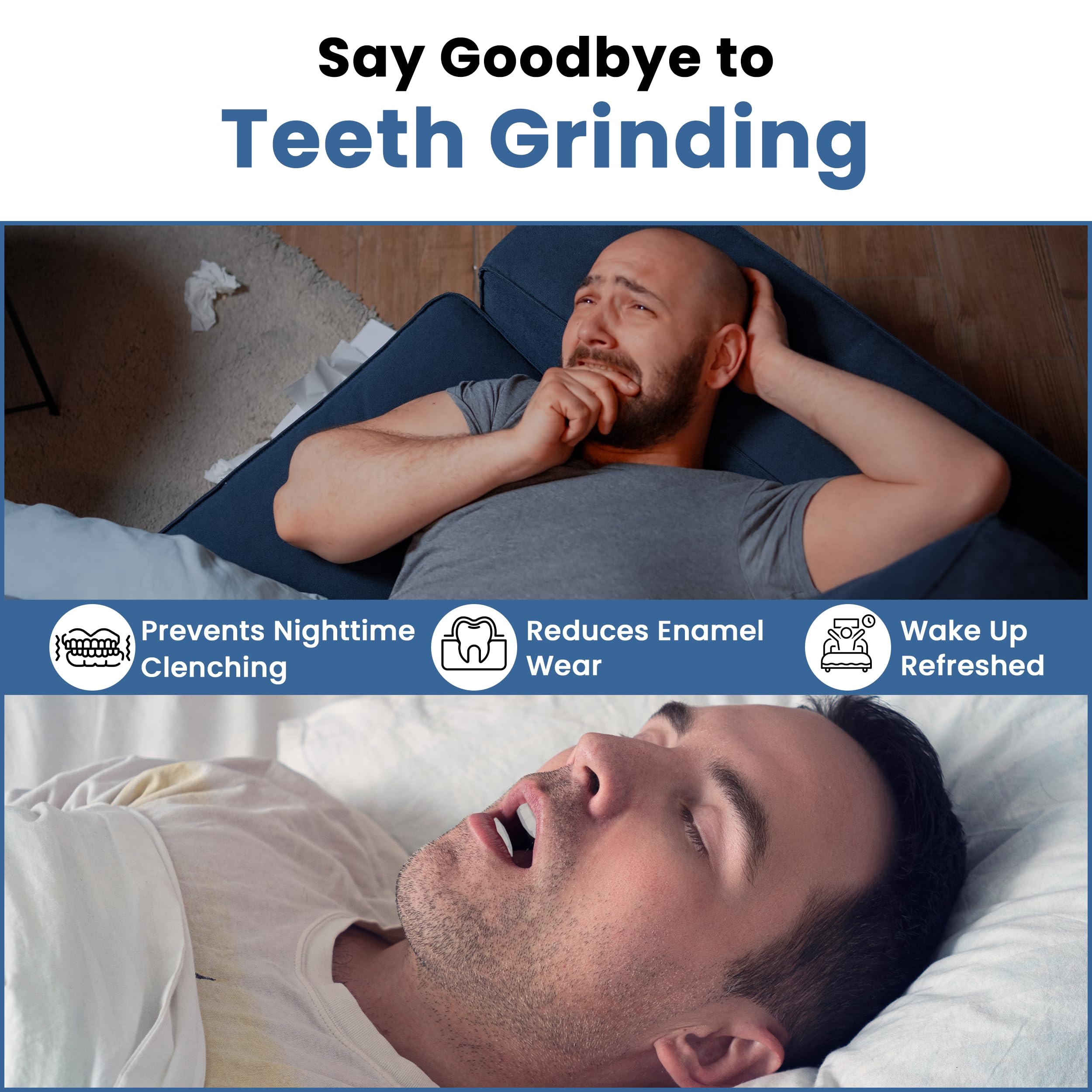 USA-made BPA-free polyvinyl mouth guards